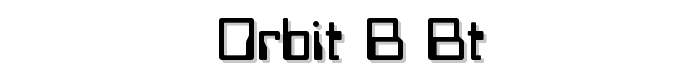Orbit-B BT font